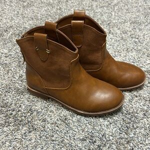 EUC brown booties